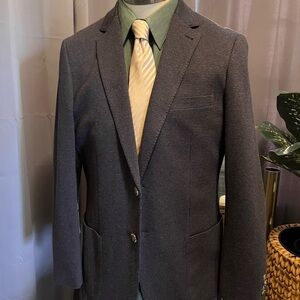 Peter Millar Soft Knit Houndstooth Blazer in Chestnut